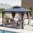 Double Roof With Aluminum Frame Patio Gazebo-110537911