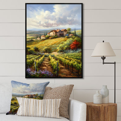 «Vineyard Charm», impression sur toile