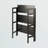 Arlowe Etagere Bookcase with Foldable Shelf in Black/Brown Finish, 38.21'' H X 27.39'' W X 11.21'' D-1014555861