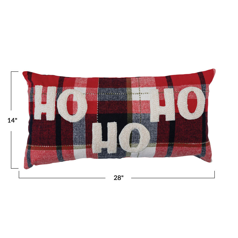  Cotton Lumbar Rectangular Pillow Cover & Insert