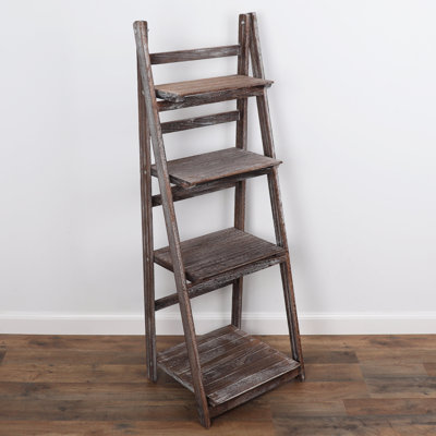 Tablette échelle en bois