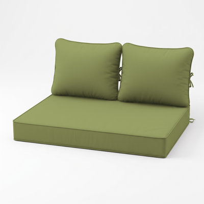 Wynee Outdoor Loveseat Cushions 46X26X5 Bench Seat / Back Cushion, Only Cushions