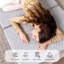 Matelas pliable de 4 po, lit pliant en mousse à mémoire de forme à trois volets pour chambre d'amis, véhicule récréatif, camping-243214535