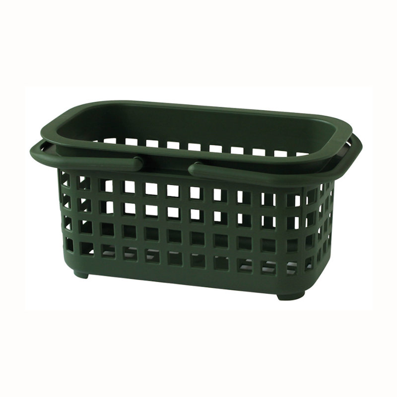 Hachiman Plastic Laundry Basket with Handles, Green