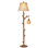Lampe sur pied 62 po rustique en forme de tronc d'arbre avec veilleuse tissée, lampe standard à 4 interrupteurs rotatifs pour le salon, la chambre de bébé, les ampoules incluses