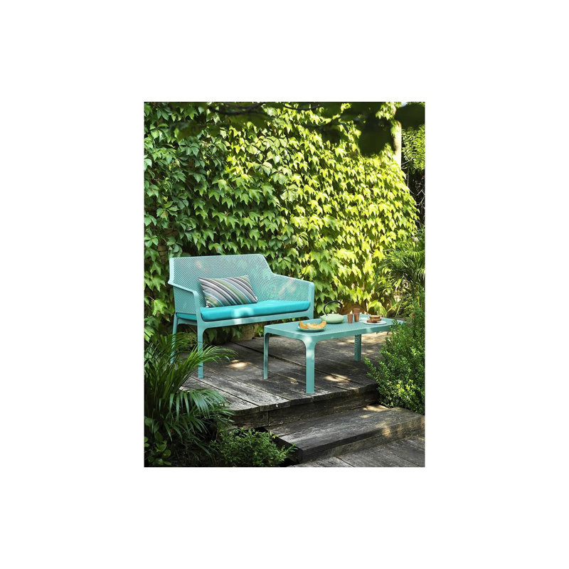 Net Outdoor Bench, Willow