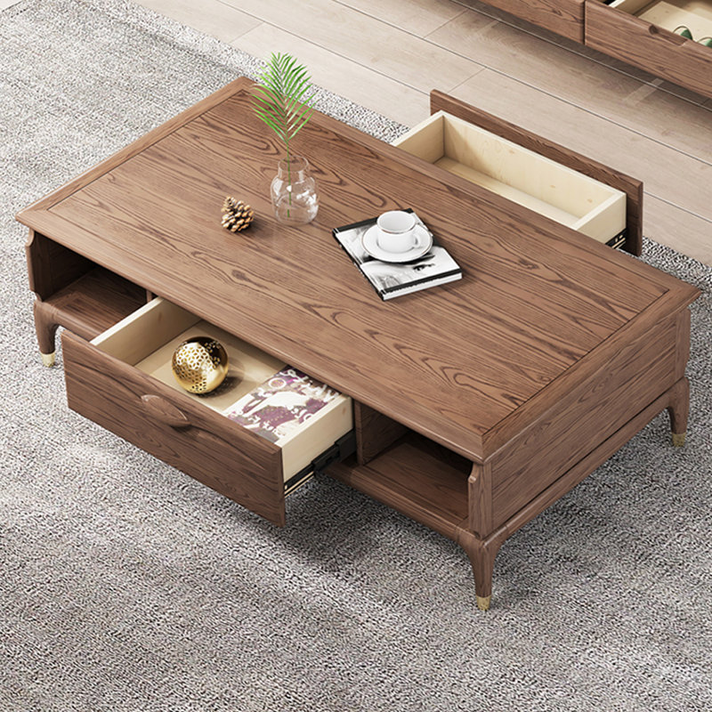 Ensemble de meuble télé et table basse en bois de frêne
