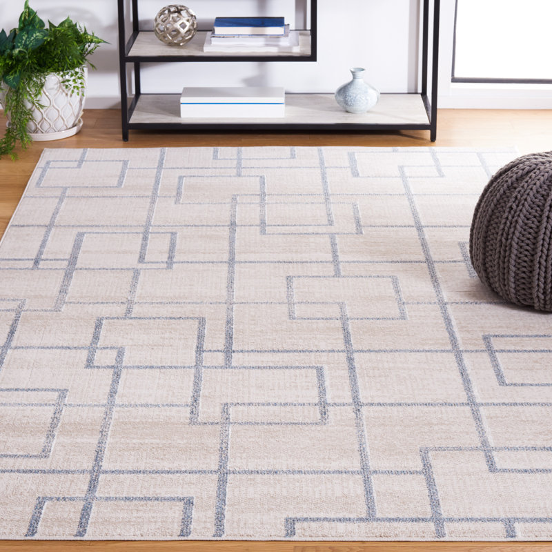 Blair Washable Performance Machine Washable Geometric Rug, Rectangle 5'3" x 7'6"