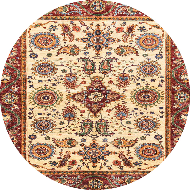 Tapis 18_Résumé moderne 3352, Rond 6 pi
