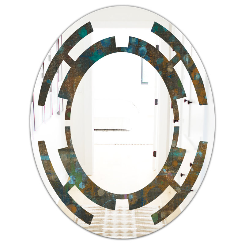 Miroir mural Space Dots on Glass III, H 31,5 po x l 23,7 po