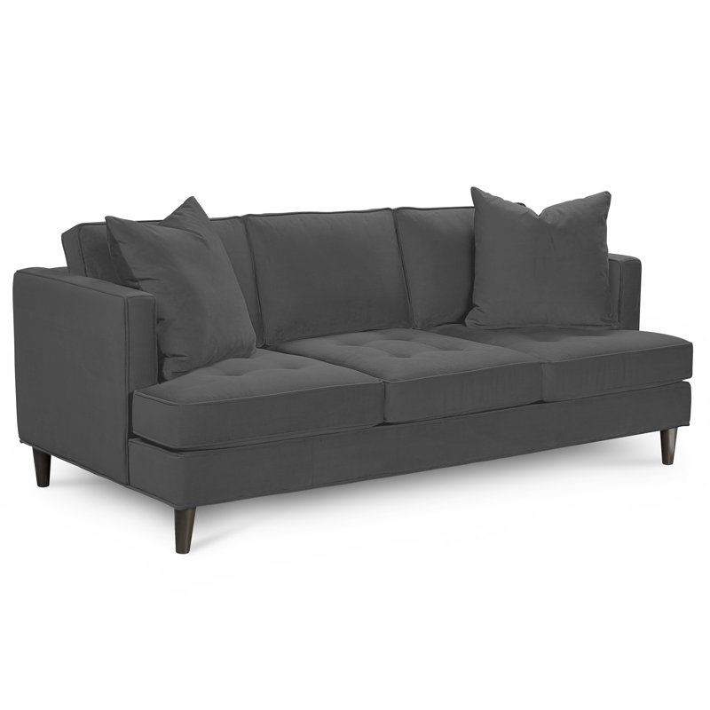 Upholstered 84'' Sofa, Bella Vintage Performance Velvet