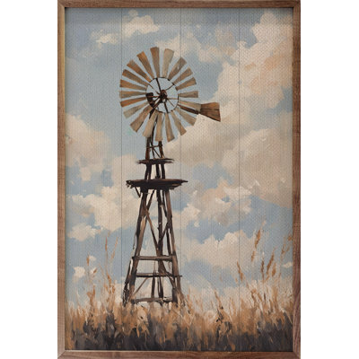 Windmill In Sunny Field