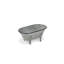 Décoration de baignoire en métal Lavande - petite - gris-1402750734-1402750732