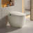 12" Rough-In Egg-shaped Fully Integrated Automatic Smart Toilet for Home, Operates Without Water Pressure Restrictions