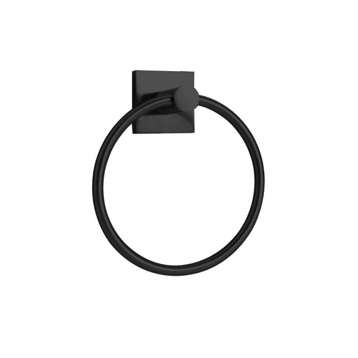 Vashon Towel Ring, Black