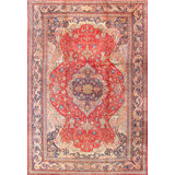 Antique One-of-a-Kind Rectangle 13'10" X 20'3" Hand Knotted Area Rug