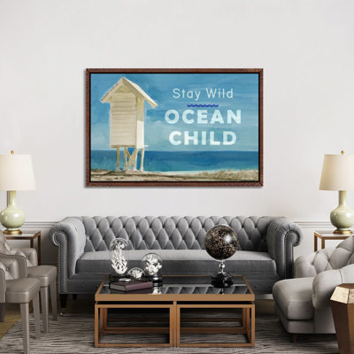 Ocean Child 1 Piece Wall Art on Canvas