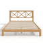 Lit plateforme Garen Mid-Century avec structure en bambou et tête de lit en X-126137652-126137653