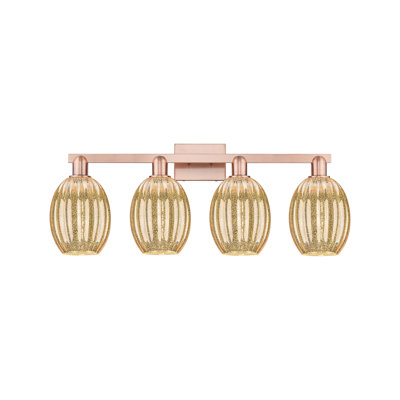 Éclairage pour meuble-lavabo avec abat-jour cloche 4 lumières Preston