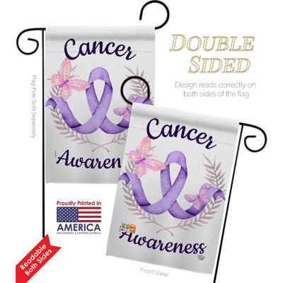 Double Sided 18.5'' H x 13'' W Polyester Flag Set