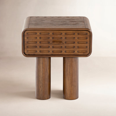 Torricelli 1 Drawer Wood 22" Nightstand