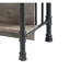 Table à hauteur de comptoir avec structure en métal thermolaqué, gris et chêne et table, limite de poids de la tablette de 50 lb