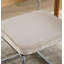 Ensemble de 2 chaises de salle à manger Modern Velvet, dossier en rotin et base chromée, beige-1319906389
