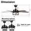 Ventilateur de plafond industriel noir mat Breezelite