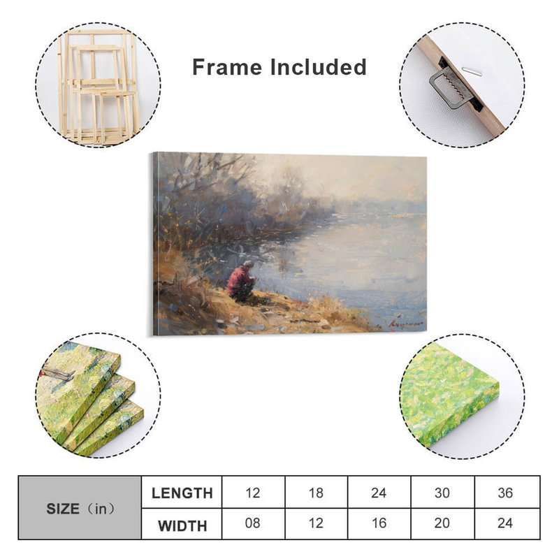 Art mural sur toile encadré 12 "x 18", prêt à être accroché, 12 po x 18 po
