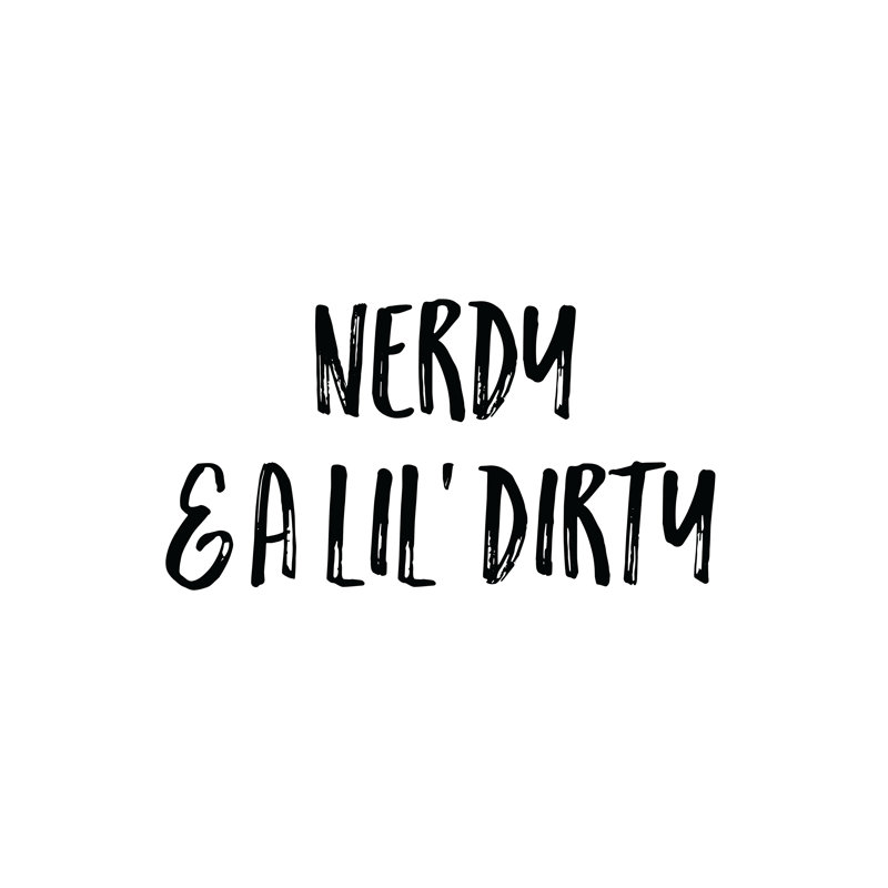 Nerdy Dirt - Wrapped Canvas Print, 30cm H x 30cm W x 3.8cm D