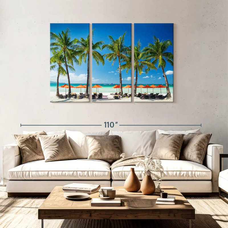 Parasol de plage Gillard Boracay, H 48 po x l 74 po