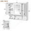 Armoire de salle de bain murale moderne avec rangement polyvalent et design élégant-405103915