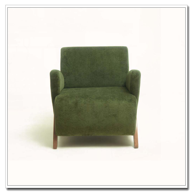 Fauteuil d'appoint en velours 28,15 pouces, Dark Green