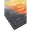 Tapis orange / gris / noir noué à la main de haute qualité-83445326