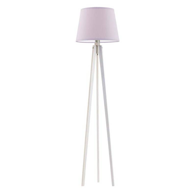 Araby 158cm Tripod Floor Lamp, Light Pink, White