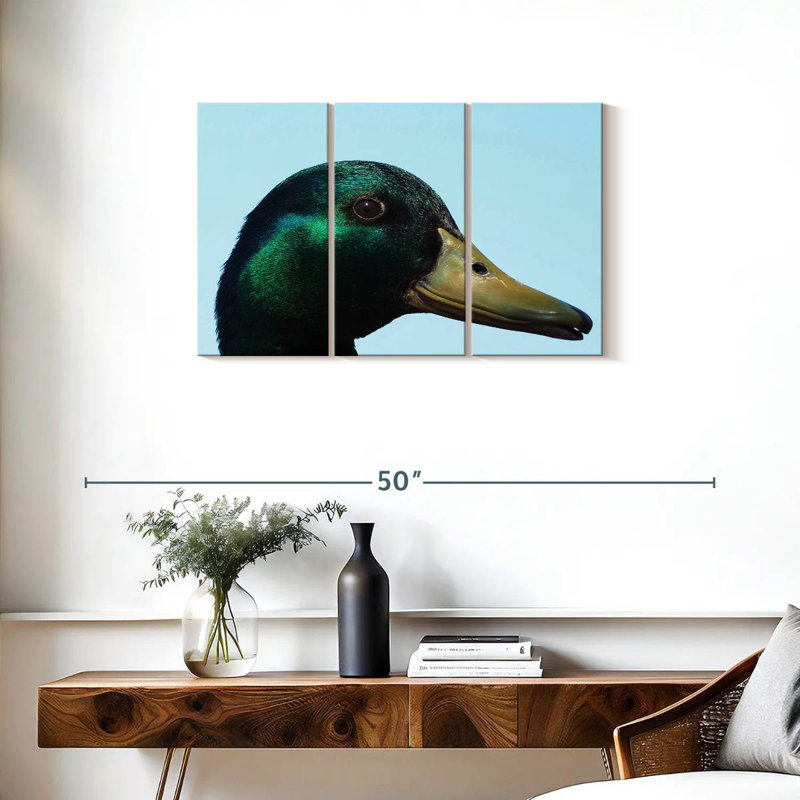 Brampt Mallard Duck Close Up, 20" H x 33" W