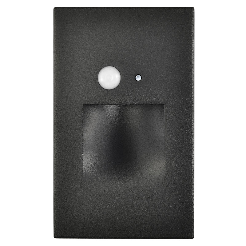  Hardwired Motion Sensing Vertical Led Stair Light With Motion And Photocell Sensor, Oil Rubbed Bronze