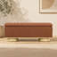 Banc de rangement rembourré moderne avec plateau relevable