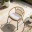 Ensemble de chaise de patio en rotin PE