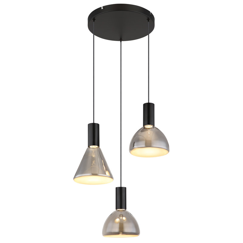 1 - Light Matte Black LED Pendant