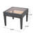 Outdoor Antibes Wicker Side Table,Accent Table