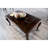 1Pc Rectangle Coffee Table Of Traditional Dark Cherry Style, Solid Wood And Veneer, Legs, Details Gold Highlights, 52"W X 30.5"D 19"H Style With Finish, Structure,