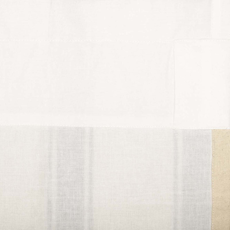 Consuelo Cotton Striped Tailored Window Valance, 16" H x 60" W