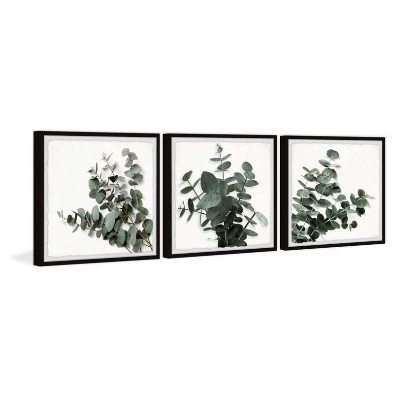 Jalexis Every Leaf Is A Flower - 3 Piece Single Picture Frame Painting Set, 81cm H x 81cm W x 3.81cm D