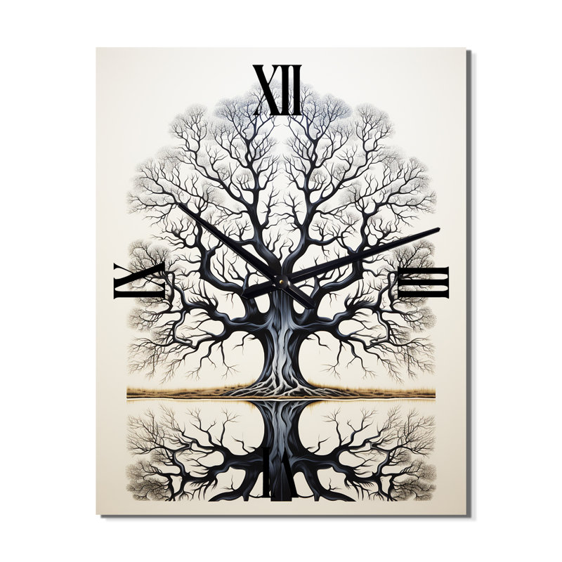 Horloge murale Jawan - Landscape Trees, Grand