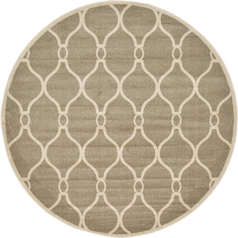 Theodora Geometric Indoor Rug, Round 6'