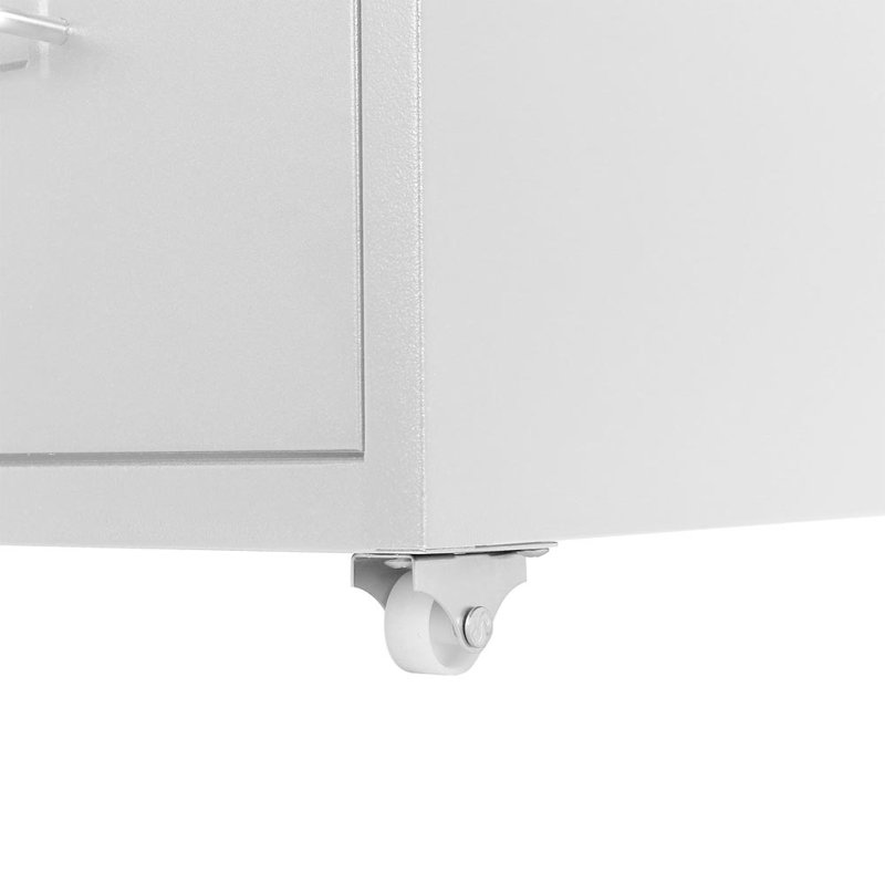 Eulys 28 cm W 6 -Drawer Mobile Filing Cabinet, White