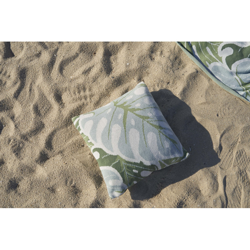 Monstera Knit Pillow