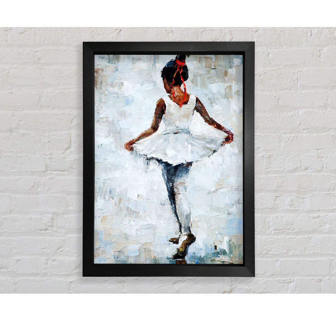 Dorinda White Ballerina 5 Gerahmter Druck Wandkunst