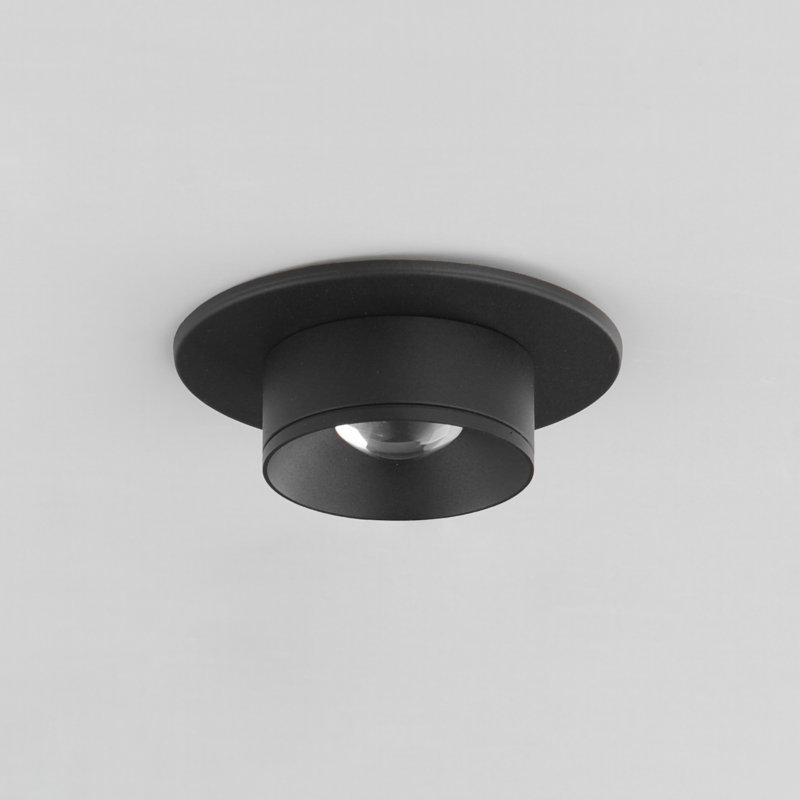 Tessel Glass LED Flush Mount, Black